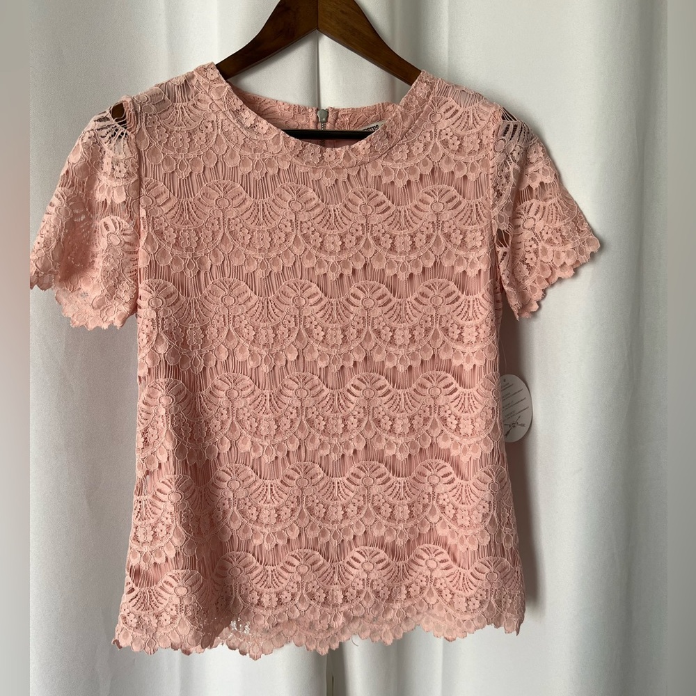 Pink Lace Blouse